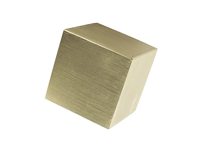 Applique murale moderne dorée avec effet de lumière - Cube