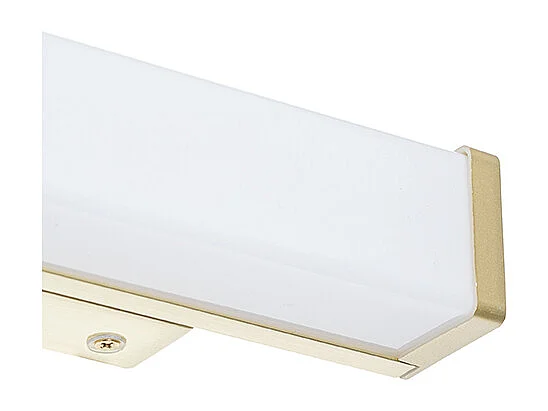 Applique murale de salle de bain en laiton 32 cm avec LED IP44 - Cascada