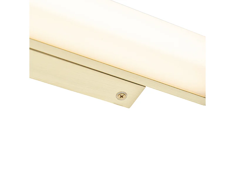 Applique murale de salle de bain en laiton 32 cm avec LED IP44 - Cascada