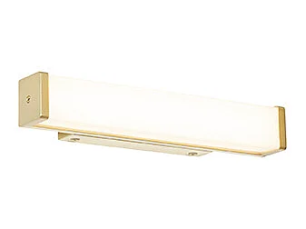 Applique murale de salle de bain en laiton 32 cm avec LED IP44 - Cascada