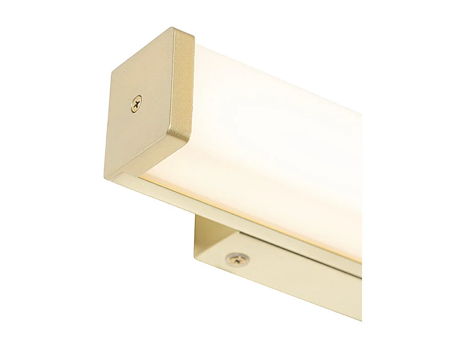 Applique murale de salle de bain en laiton 32 cm avec LED IP44 - Cascada