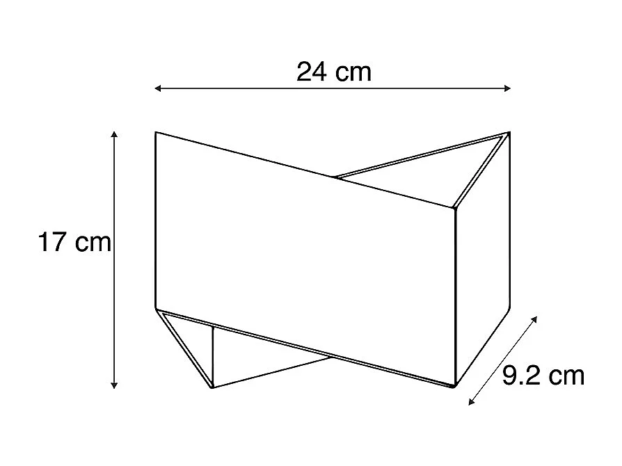 Applique murale design blanche - Fold