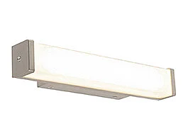 Applique murale de salle de bain en acier 32 cm avec LED IP44 - Cascada