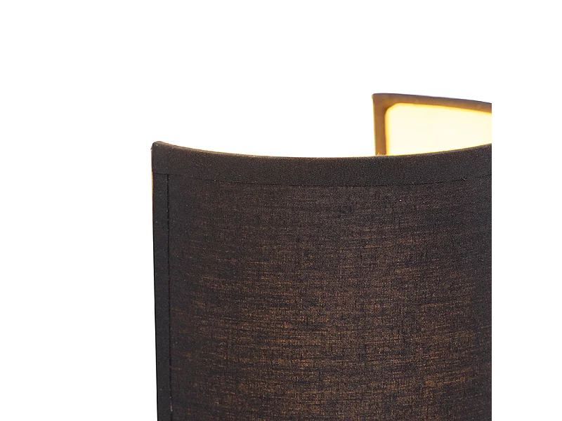 Applique murale moderne noire et dorée - Simple Drum