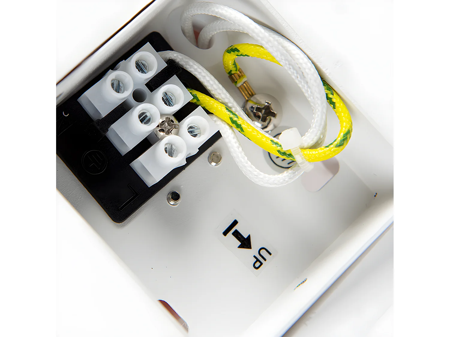 Applique murale sphérique vintage en blanc plâtre - Blur