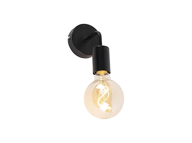 Applique moderne noire 15,5 cm - Facile