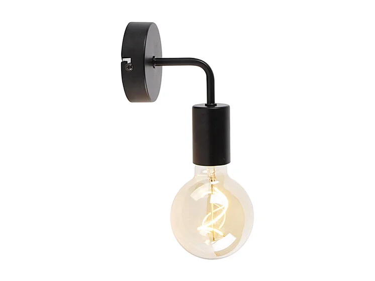 Applique murale moderne noire 15,5 cm - Facile