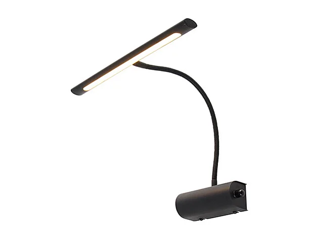 Applique murale design noire 32 cm avec LED et variateur - Tableau