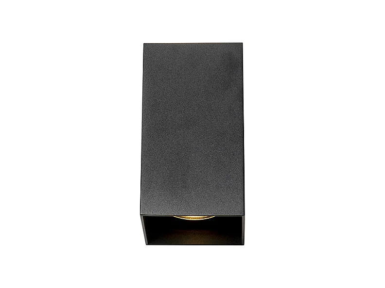 Applique carrée intelligente noire avec Wifi GU10 - Sabbir