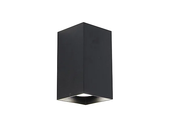 Applique carrée intelligente noire avec Wifi GU10 - Sabbir