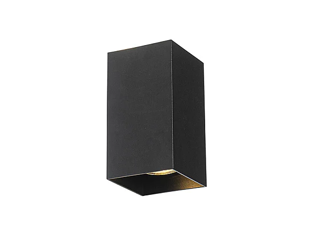 Applique carrée intelligente noire avec Wifi GU10 - Sabbir