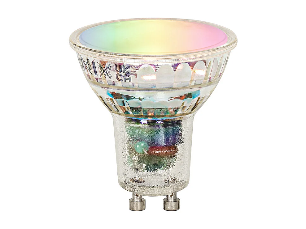 Applique murale carrée intelligente noire avec Wifi GU10 - Sabbir