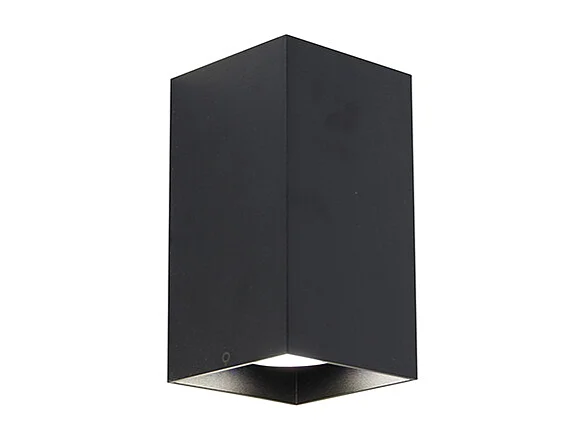 Applique murale carrée intelligente noire avec Wifi GU10 - Sabbir