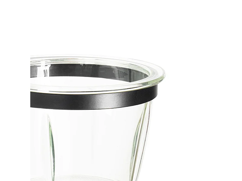 Applique moderne noire avec verre - Roslini