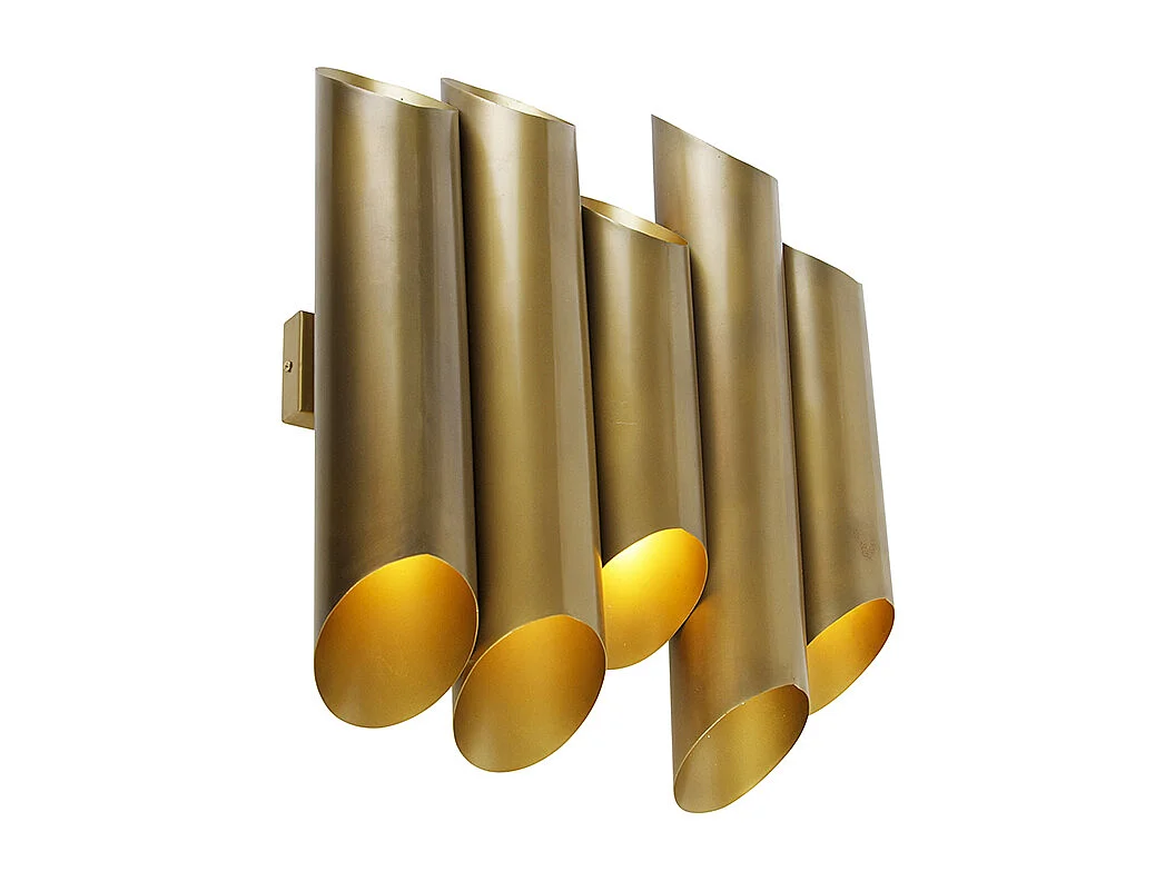 Applique industrielle laiton 10 lumières - Whistle