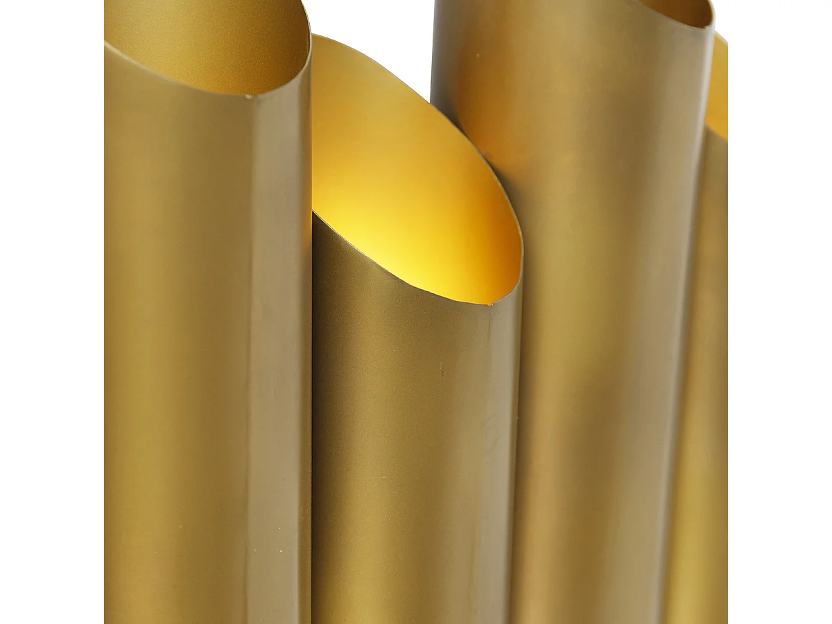 Applique industrielle laiton 10 lumières - Whistle