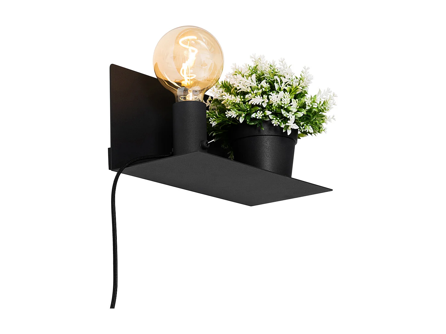 Applique murale moderne noire magnétique réglable - Muro