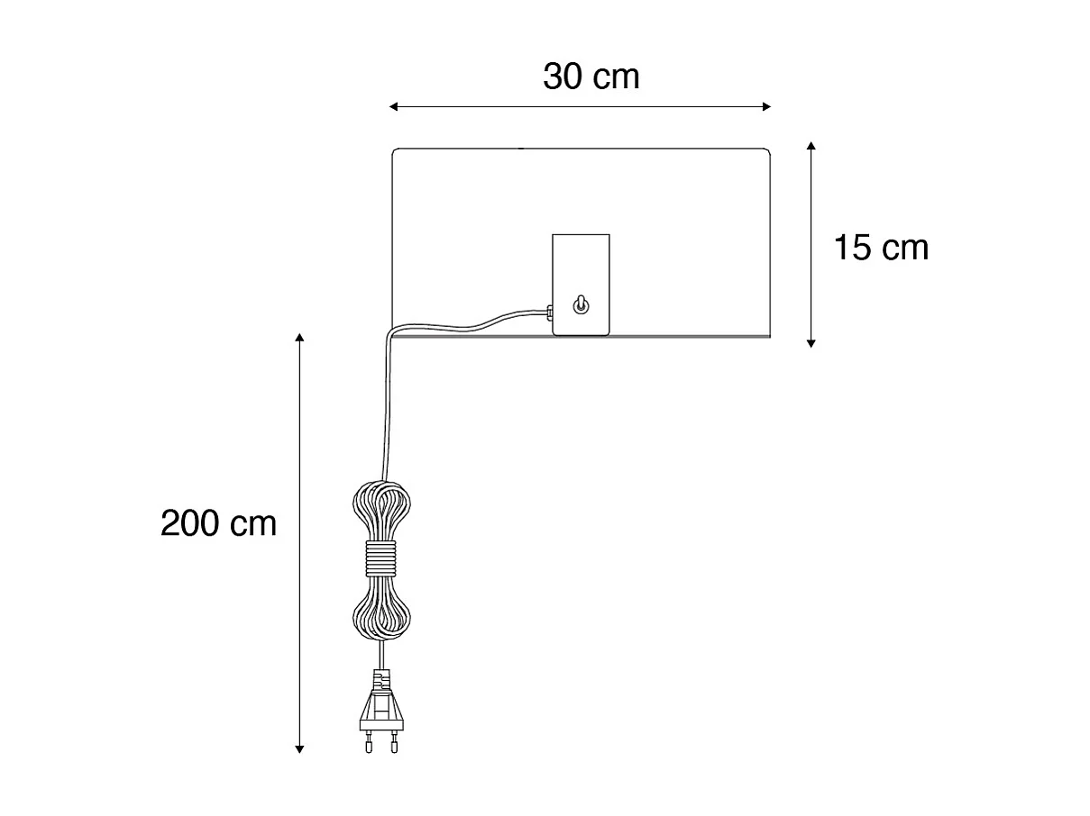 Applique murale moderne noire magnétique réglable - Muro