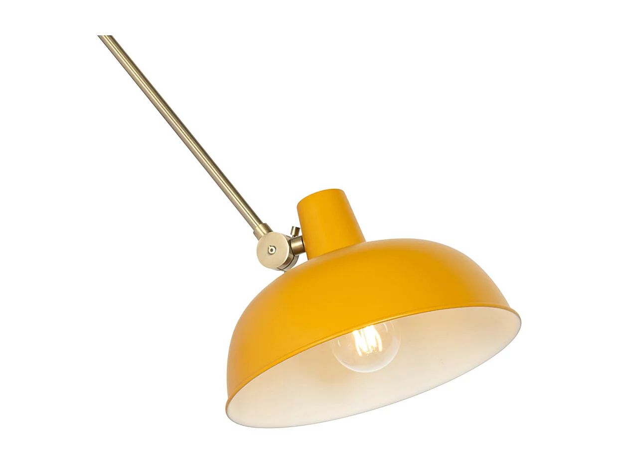 Applique Rétro Acier Jaune et Bronze - Milou