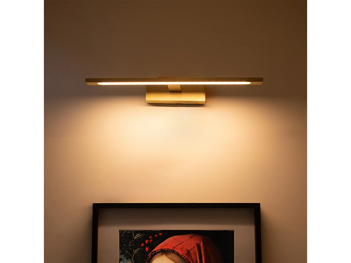 Applique murale en laiton 41,5 cm avec LED IP44 - Jerre