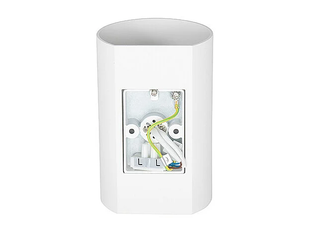 Applique murale ronde design blanche - Sabbir