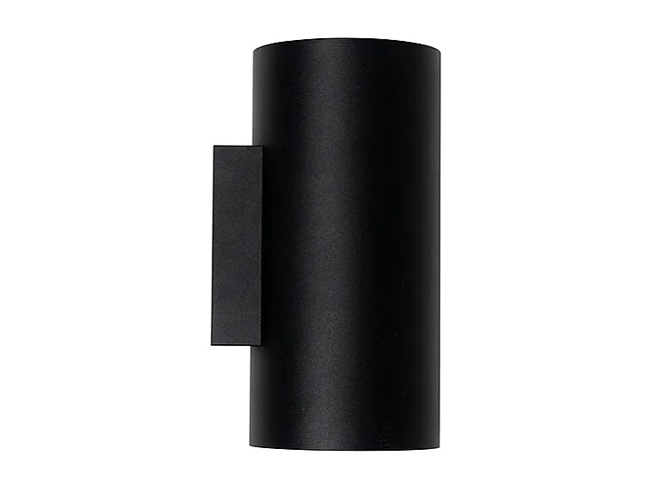 Applique murale intelligente noire avec or 2 lumières avec Wifi GU10 - Sab