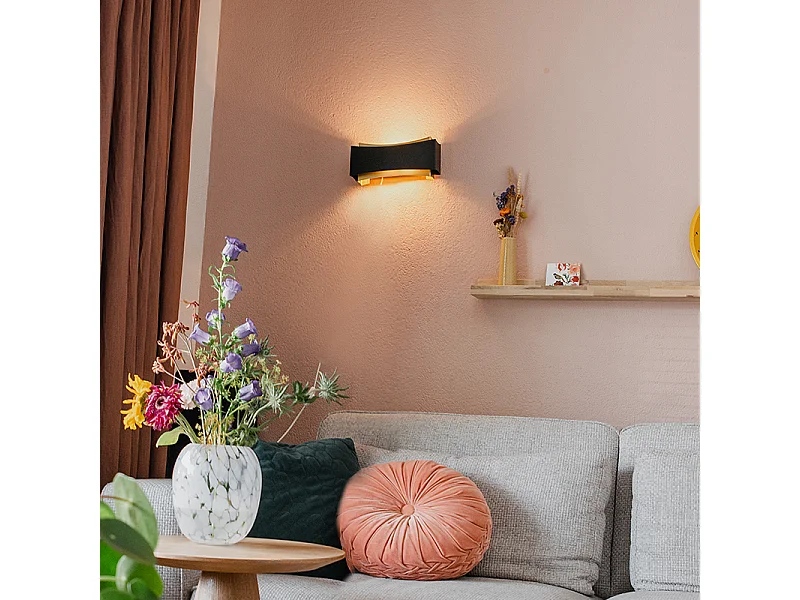 Applique moderne noire avec or - Plats