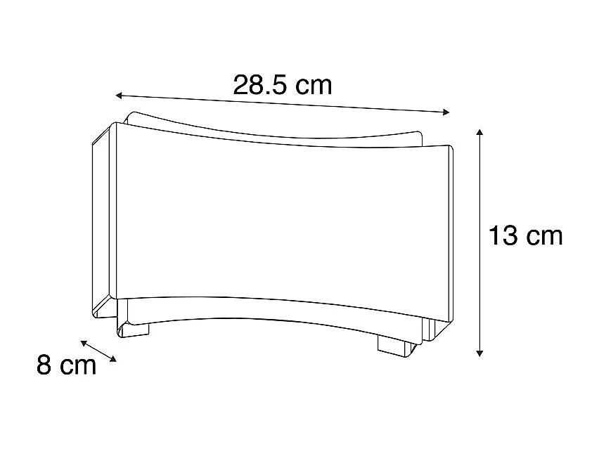 Applique moderne noire avec or - Plats