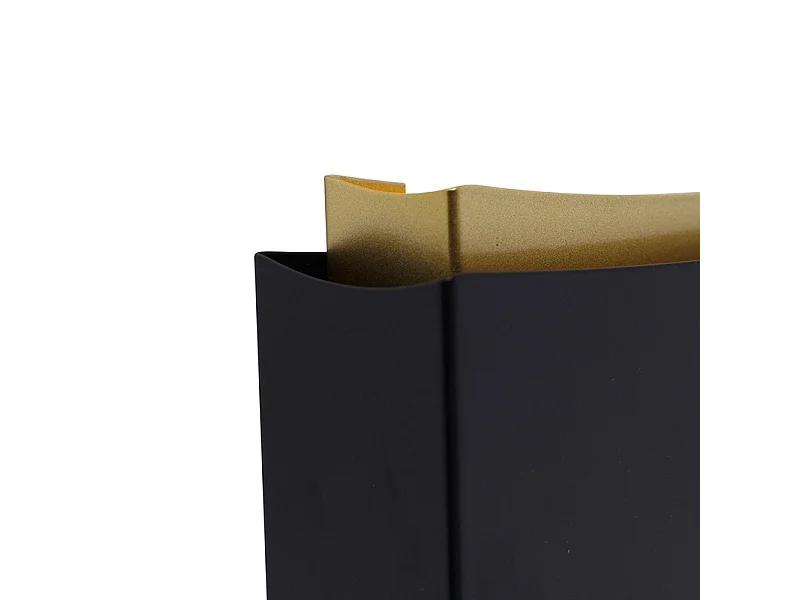 Applique moderne noire avec or - Plats