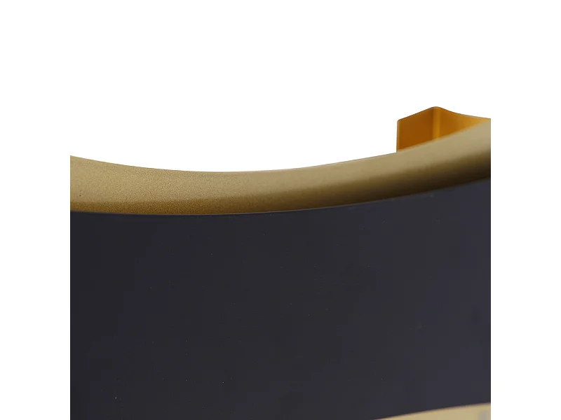 Applique moderne noire avec or - Plats