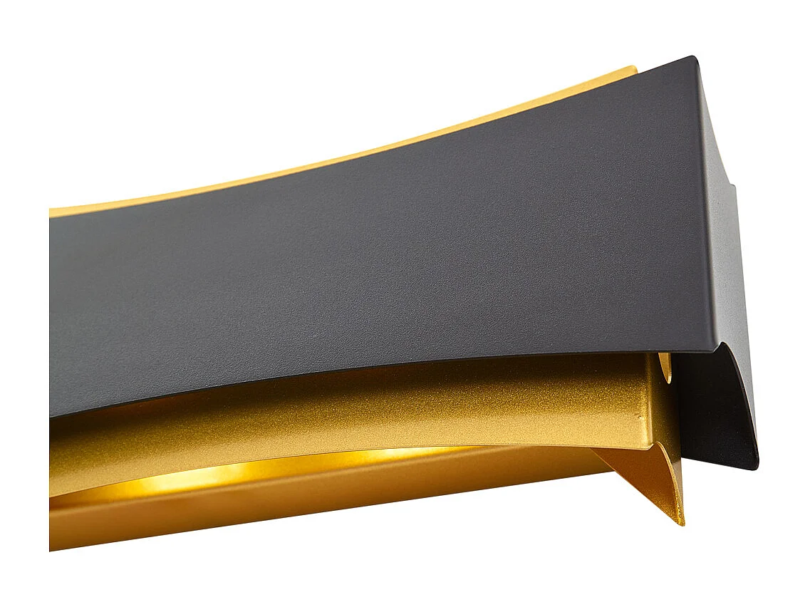 Applique murale moderne noire avec or - Plats
