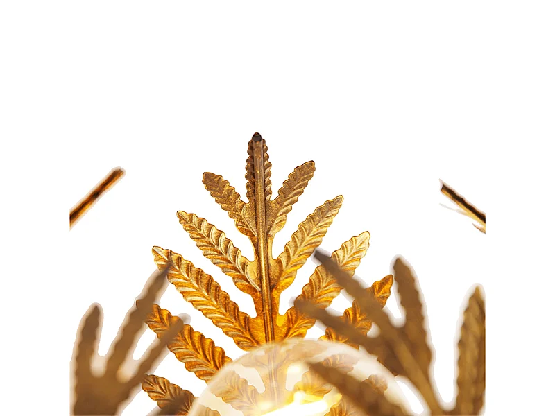 Applique murale vintage dorée 25 cm - Botanica