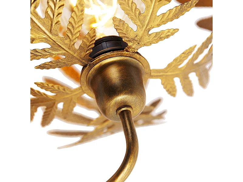 Applique murale vintage dorée 25 cm - Botanica