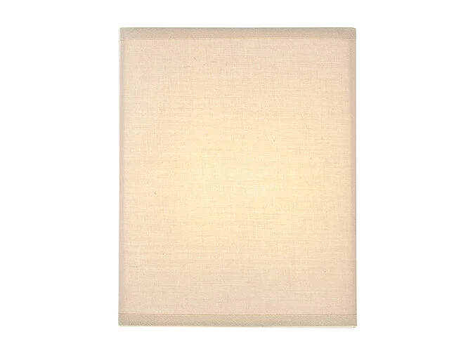 Applique murale rustique beige avec abat-jour en tissu - Vete