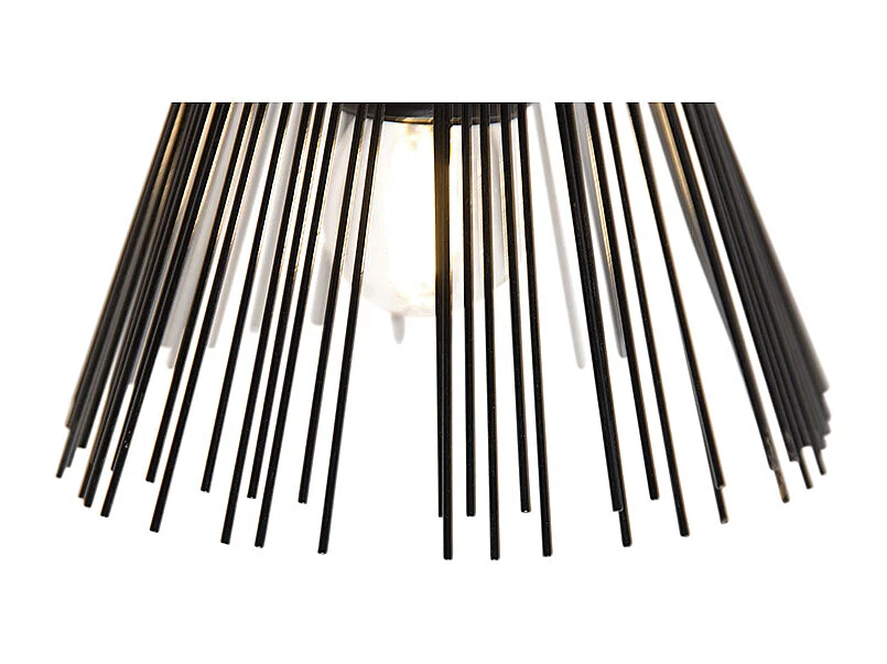 Applique murale Art Déco noire 2 lumières - Broom