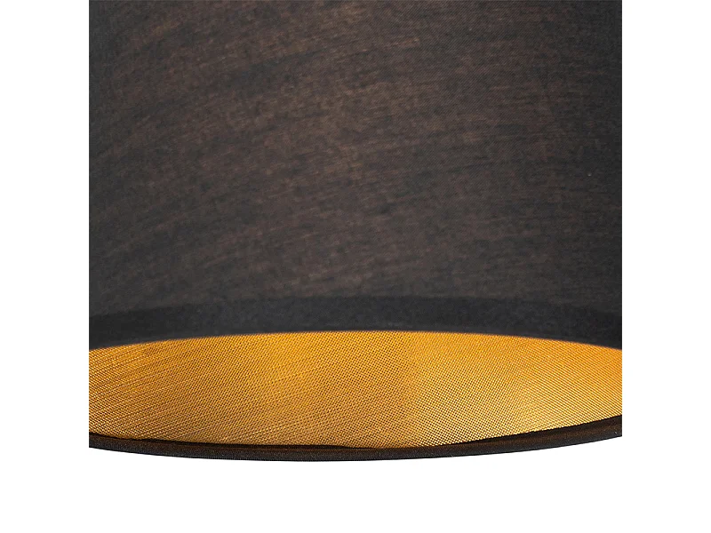 Applique murale moderne noire et dorée avec liseuse - Renier