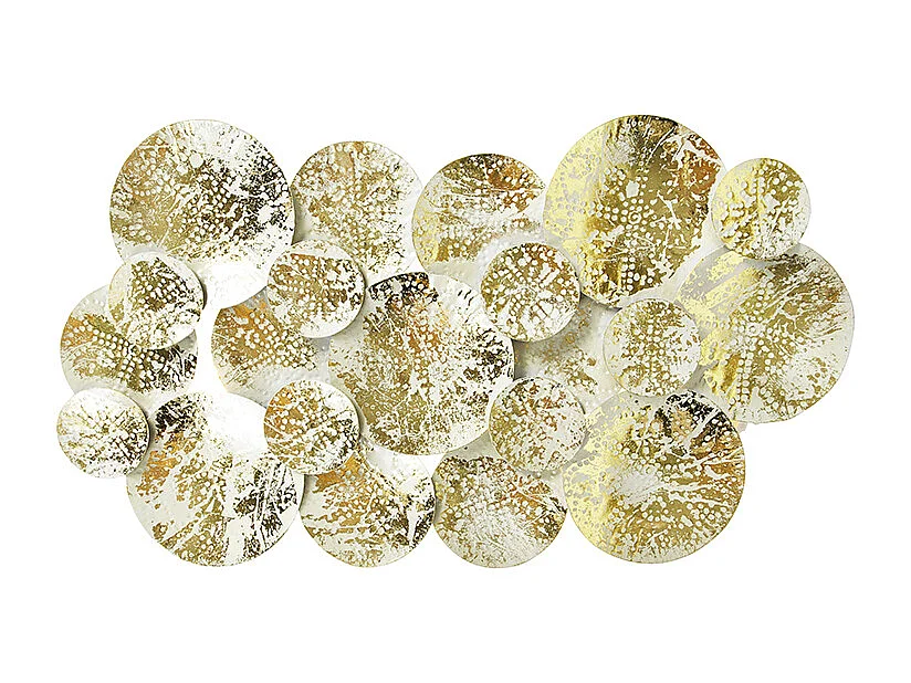 Applique orientale décorative or avec blanc 2 lumières - HIKINA