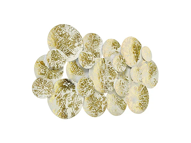 Applique orientale décorative or avec blanc 2 lumières - HIKINA