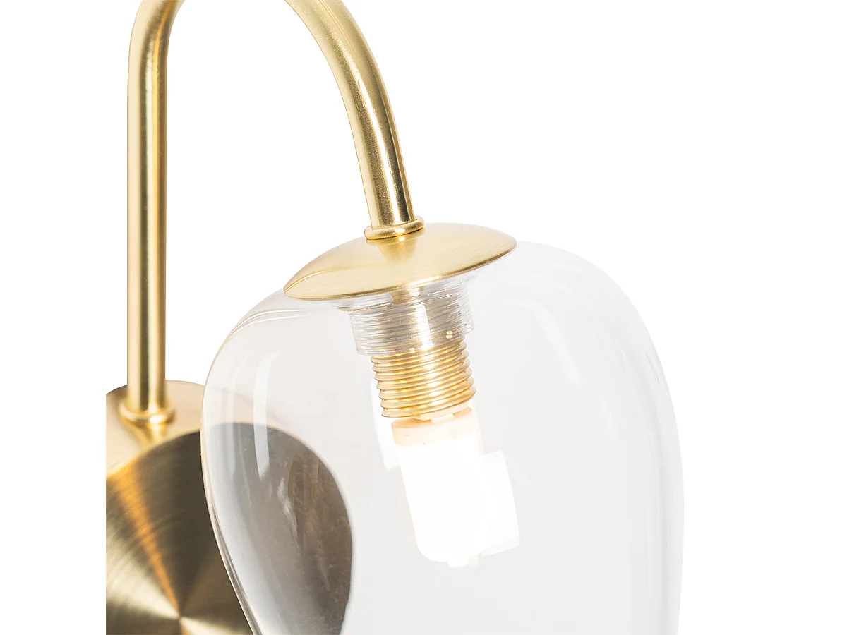 Applique classique or avec verre - Elien