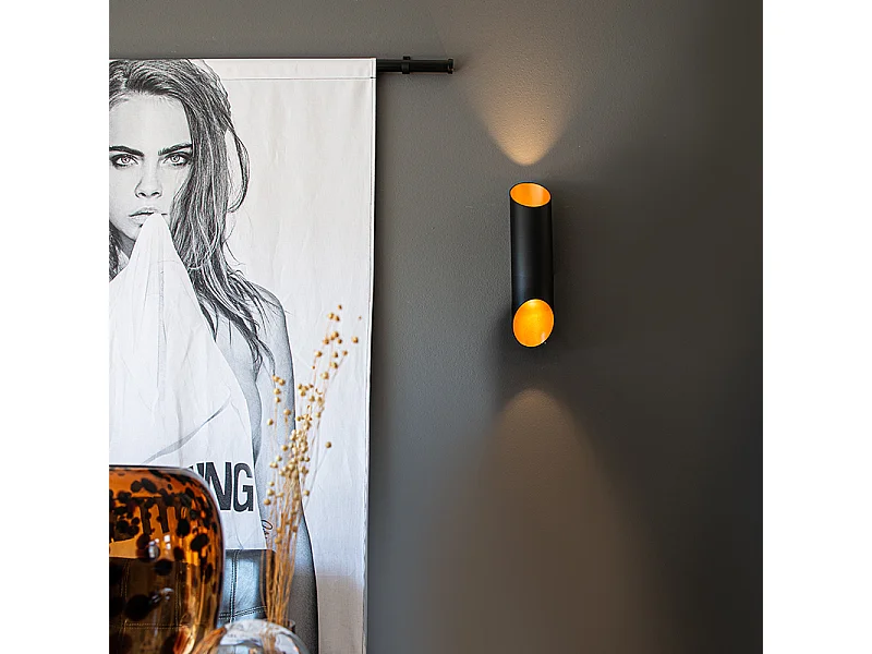 Applique design noir avec or - Organo S