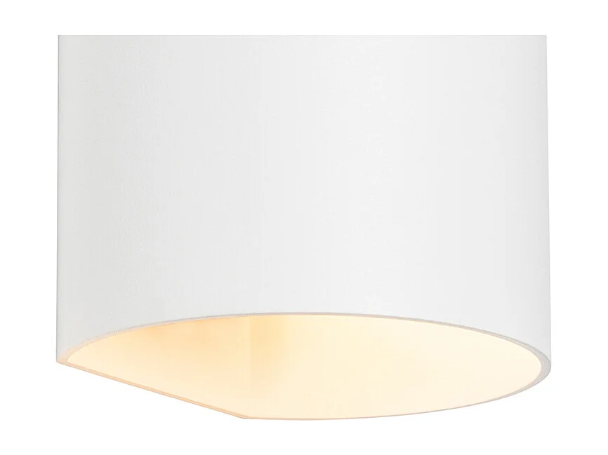 Applique murale moderne blanche avec effet de lumière - Sabbio