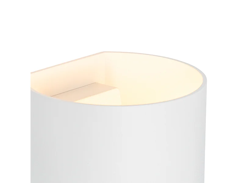 Applique murale moderne blanche avec effet de lumière - Sabbio