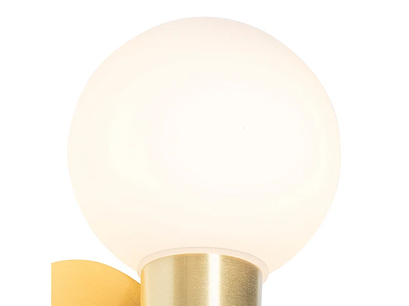 Applique moderne dorée IP44 - Cederic Up