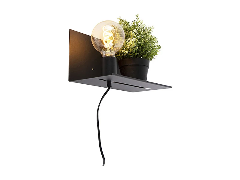 Applique murale moderne noire réglable - Muro