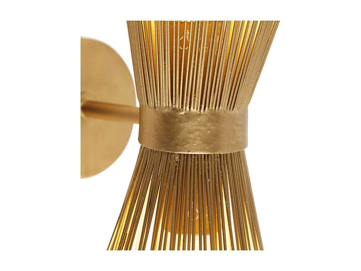 Applique Art Déco Or 2 Lumières - Balai