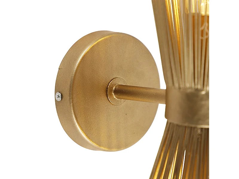 Applique Art Déco Or 2 Lumières - Balai