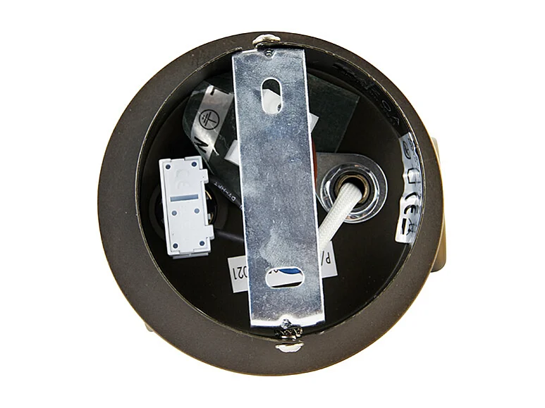 Spot mural orientable et inclinable en bronze avec interrupteur - Karin 1