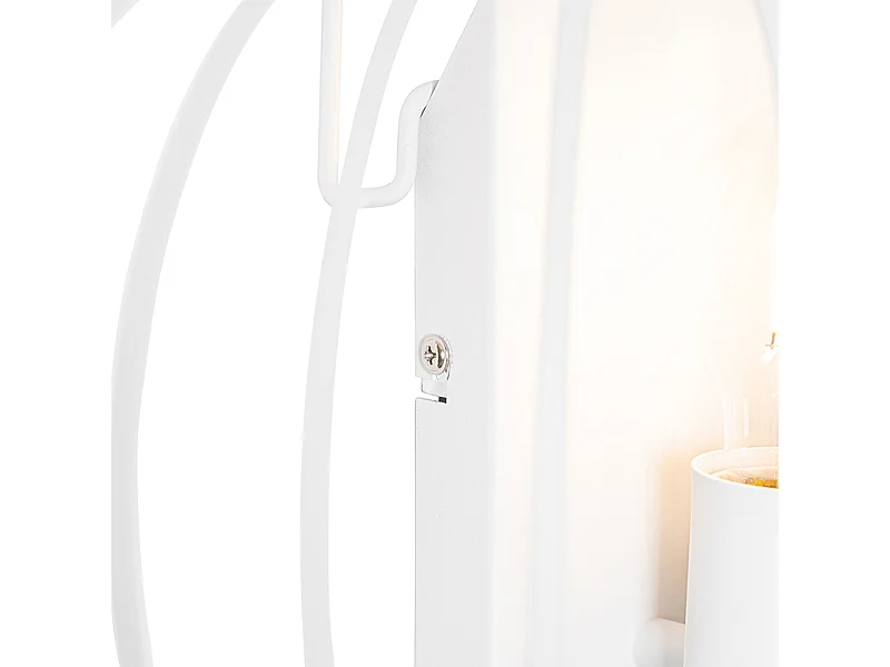 Applique design blanche 39 cm - Johanna