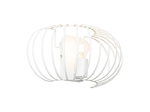 Applique design blanche 39 cm - Johanna