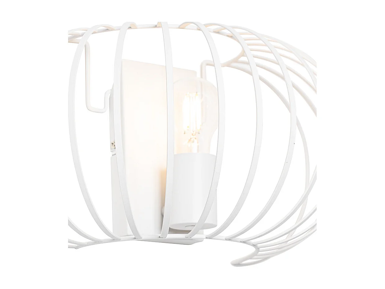 Applique murale design blanche 39 cm - Johanna